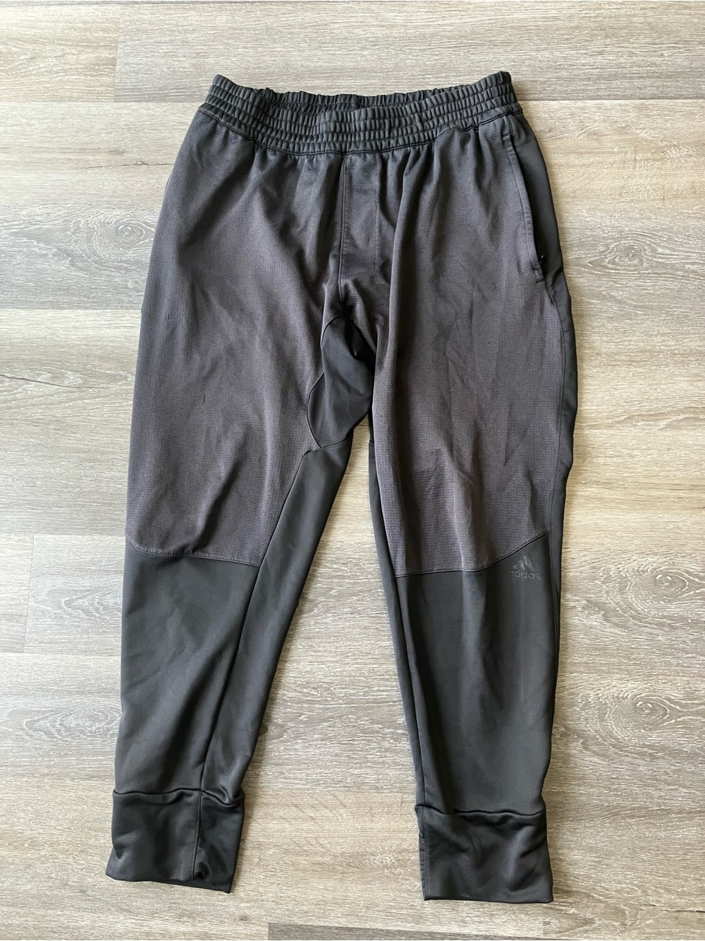 adidas Men's Black Performance Joggers with Tapered Cuffs